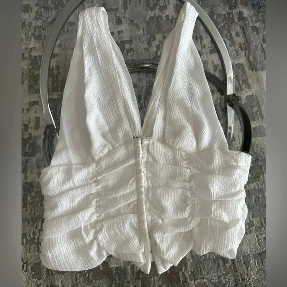 Asos Luxe white corset tank top size 8 - Picture 1 of 4